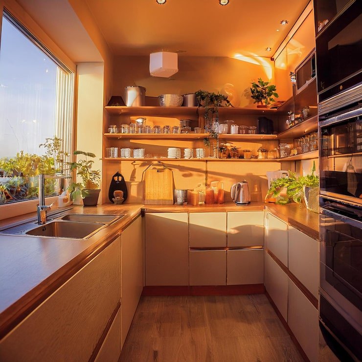 small kitchen design with open shelving clever storage solutions urban apartments 351254 3673